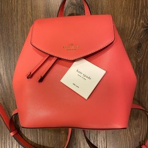 NEW Katespade hotpink Lizzie Medium Flap Backpack